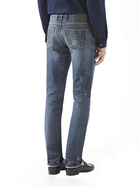 prezzo jeans gucci uomo|gucci men's skinny jeans.